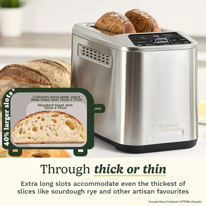 Cuisinart Smart Elite 2 Slice Digital Toaster Stainless Steel Kitchen Appliance Av8Store Av8Store