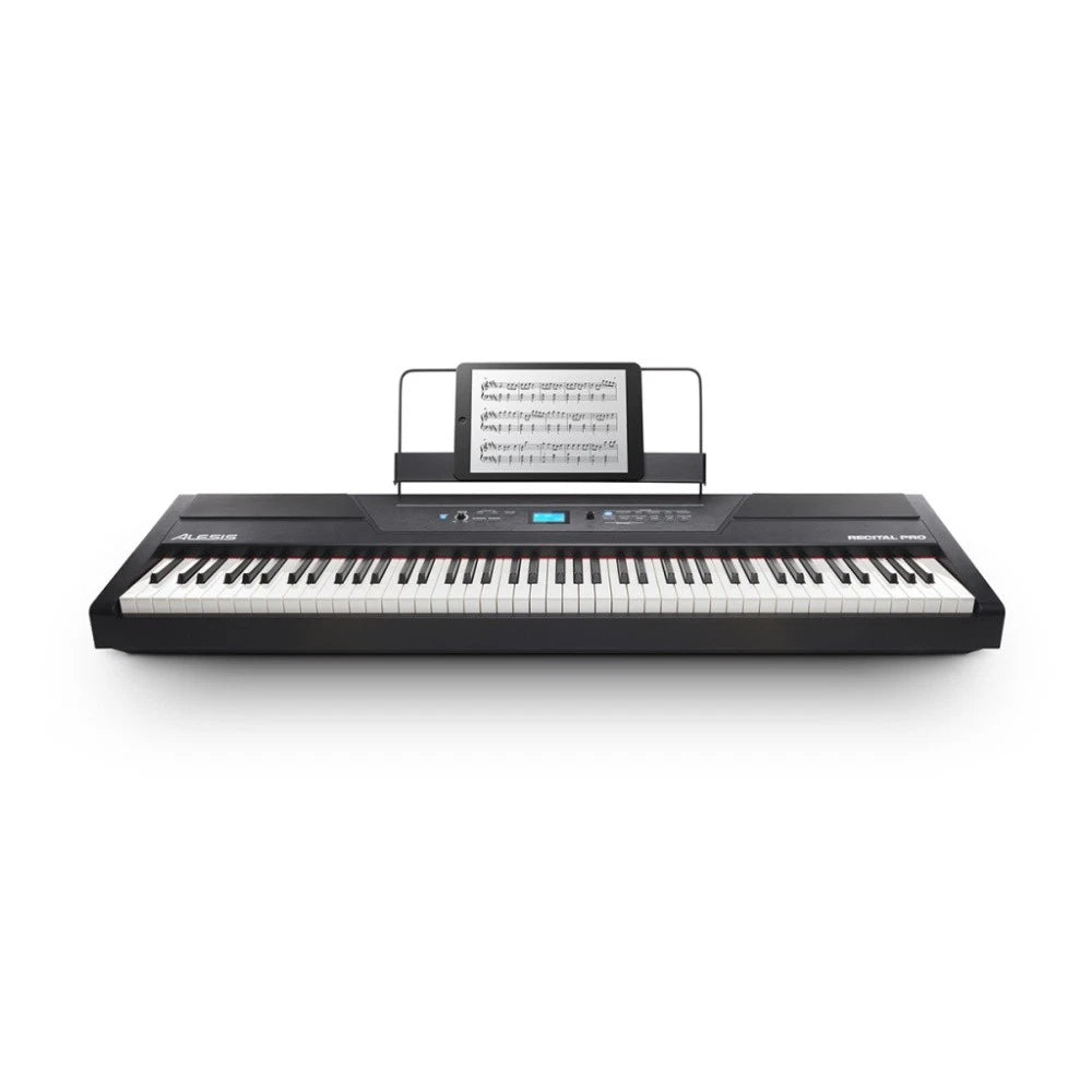 Alesis Recital Pro 88-Key Hammer Action Digital Piano – 12 Voices | Built-In Speakers