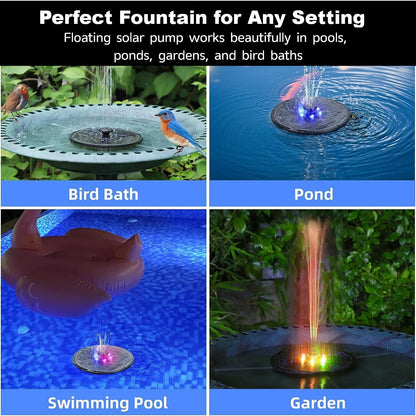 Solar fountain dimensions