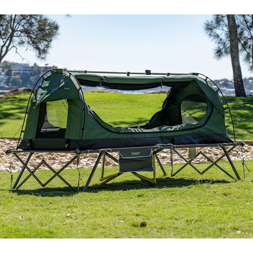 Quest Crossbow 1 camping stretcher bed side view