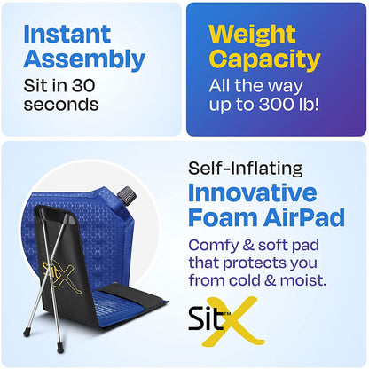 SitX AirPro inflatable chair inflation instructions