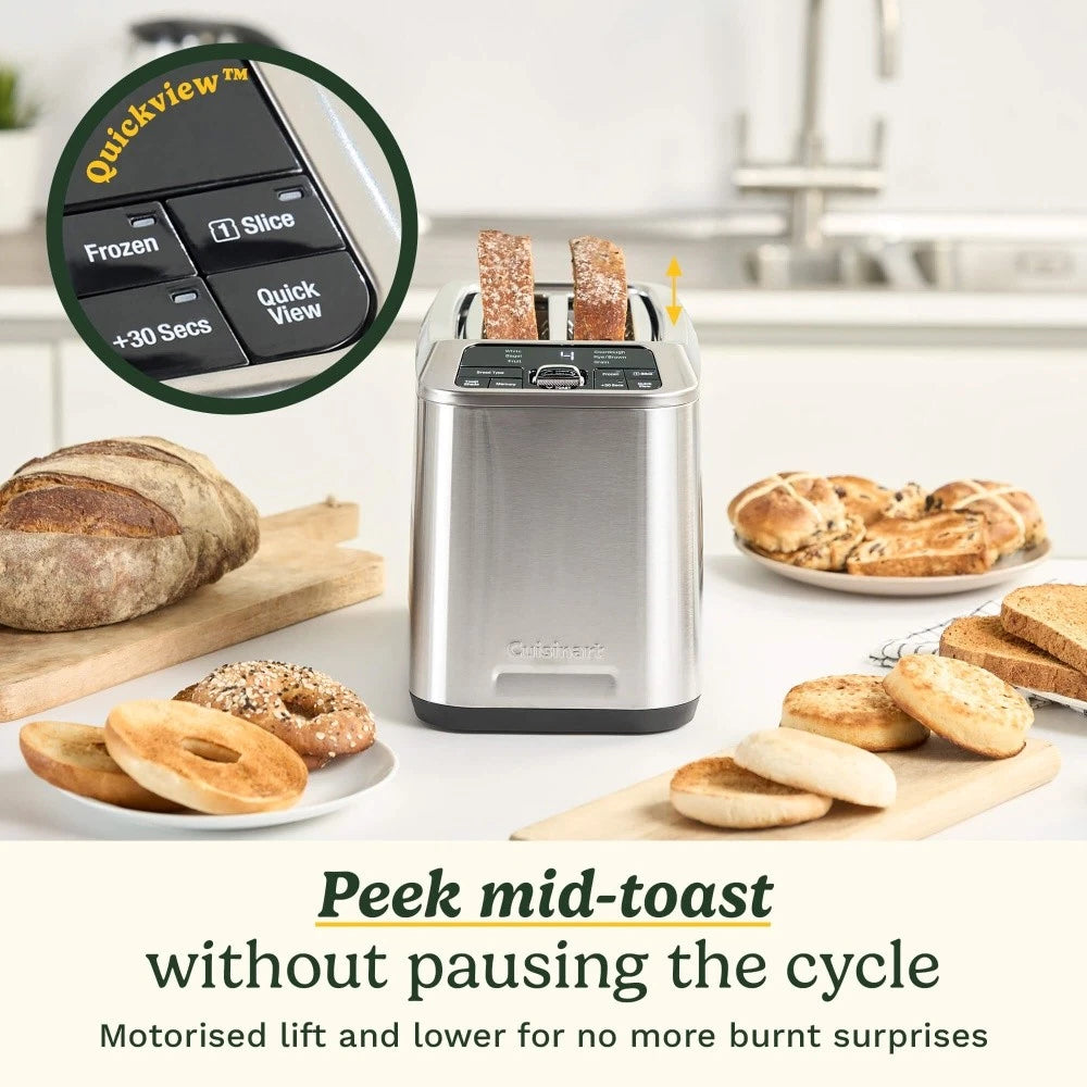 Cuisinart Smart Elite 2 Slice Digital Toaster Stainless Steel Kitchen Appliance Av8Store Av8Store