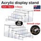 Clear acrylic display risers 10 piece set