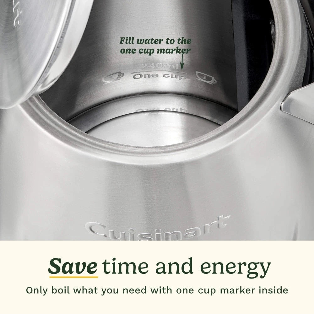 Cuisinart Core Collection 1.7L Brushed Stainless Steel Kettle 2400W Appliance Av8Store Av8Store