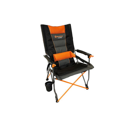 Wildtrak Yamba 200kg lumbar support high back folding camping chair