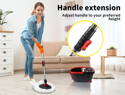 Spin mop stainless steel wringer