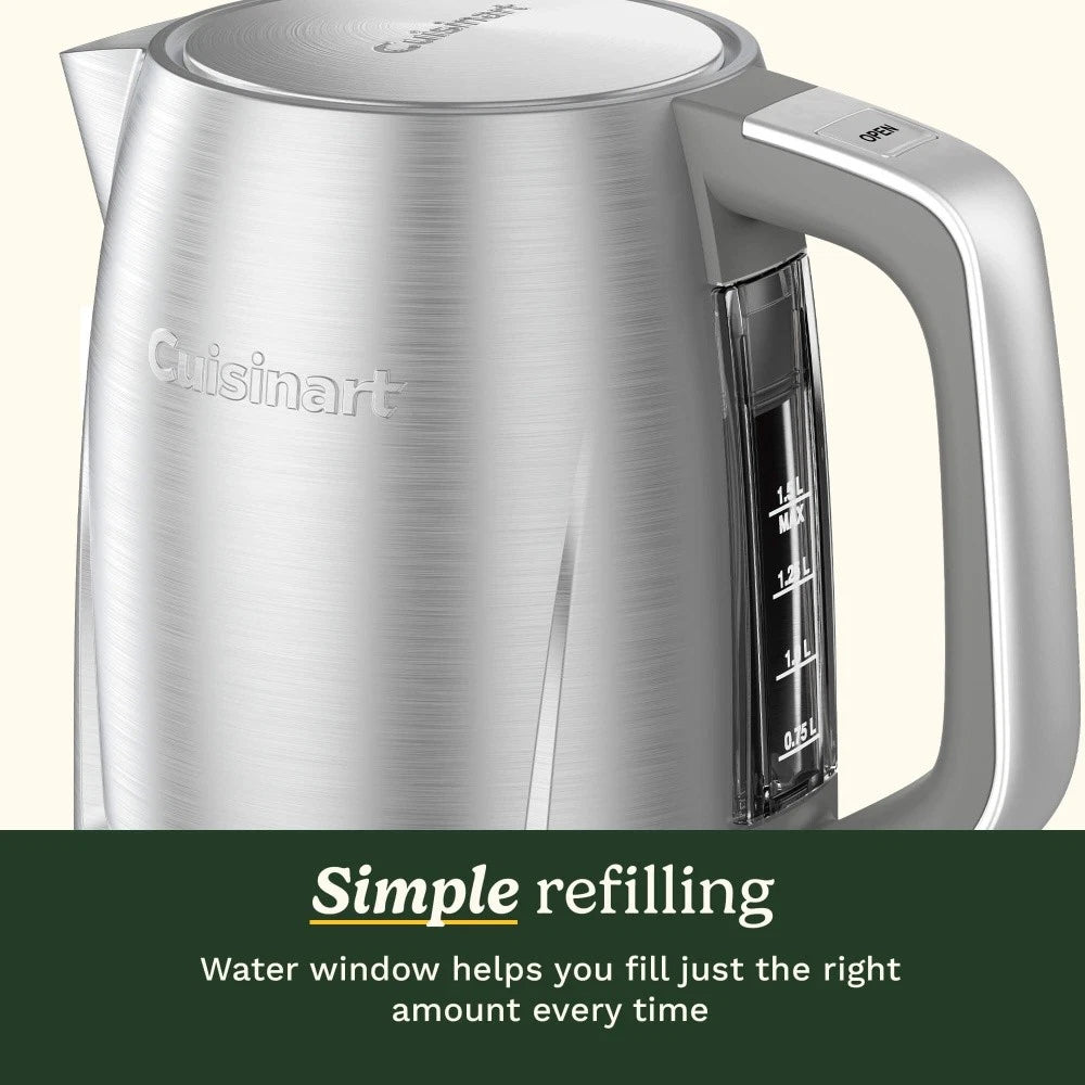 Cuisinart Core Collection 1.7L Brushed Stainless Steel Kettle 2400W Appliance Av8Store Av8Store