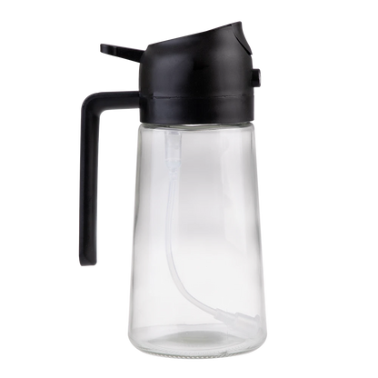 Appetito oil pourer black lid and spout