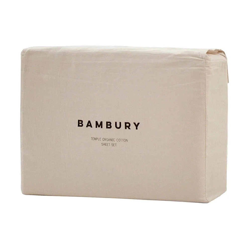 Bambury Temple Organic Cotton Sheet Set – Split King (Oeko-Tex & GOTS Certified)