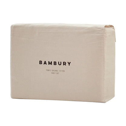 Bambury Temple Organic Cotton Sheet Set – Split King (Oeko-Tex & GOTS Certified)