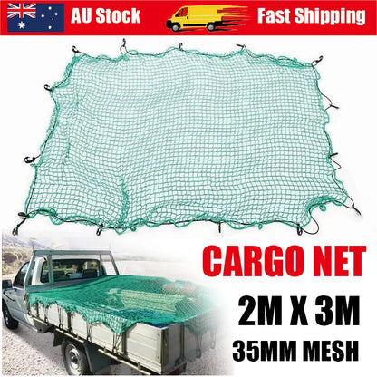 Cargo Net 2x3m Ute Trailer Truck | 15pc Hooks Included AU