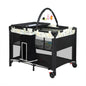 Bopeep Baby Cot Bed Crib Portable Bassinet Safety Rails Fence Foldable Travel Av8Store Av8Store