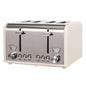 Davis & Waddell Newbury Vintage 4-Slice Toaster – Cream & Stainless Steel RBK Av8Store
