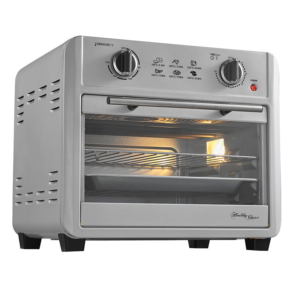 Healthy Choice convection oven front with glass door