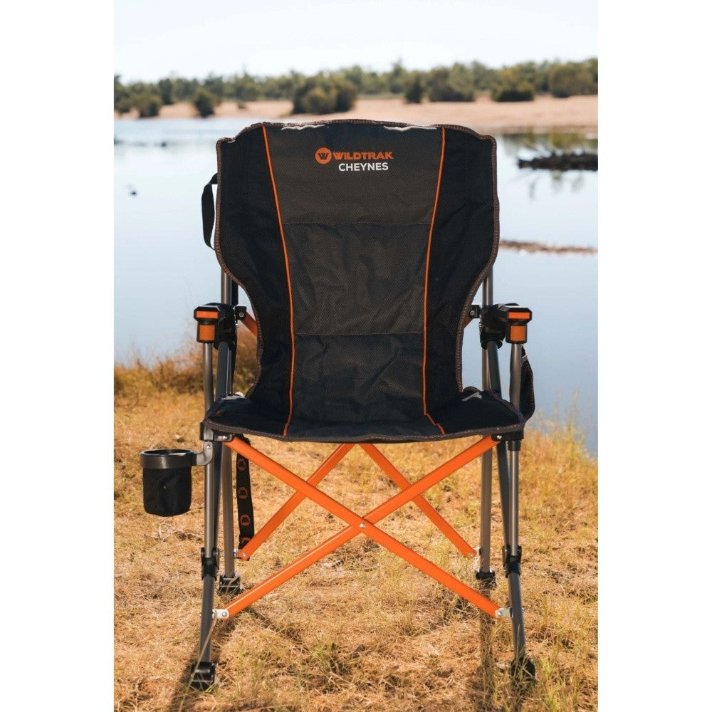 Wildtrak Cheynes Deluxe chair solid armrest detail