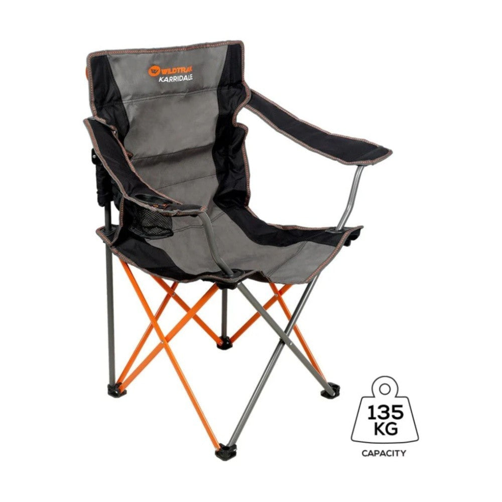 Wildtrak Karridale camping chair side profile
