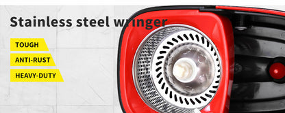 Spin mop cleaning under furniture