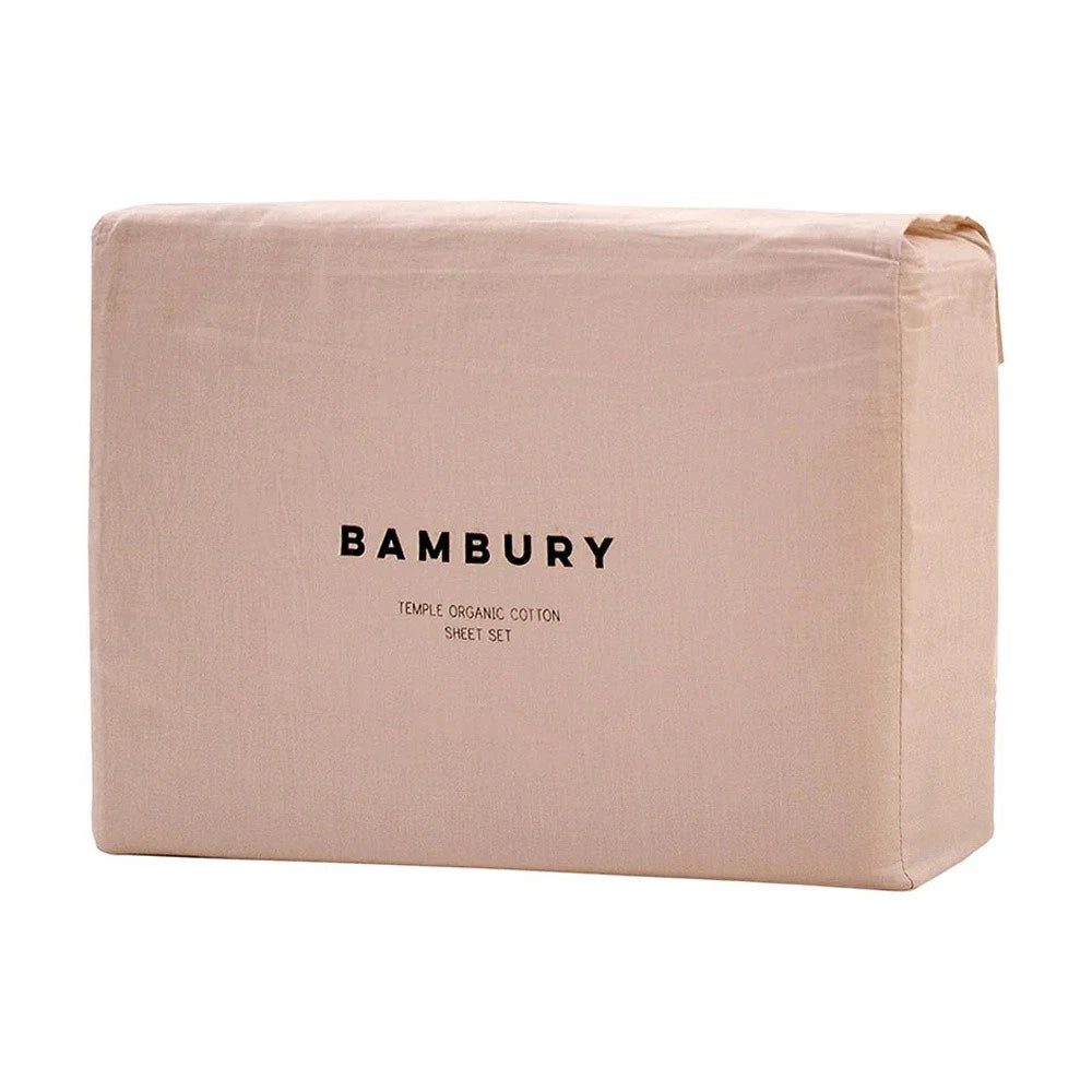 Bambury Temple Organic Cotton Sheet Set – Split King (Oeko-Tex & GOTS Certified)
