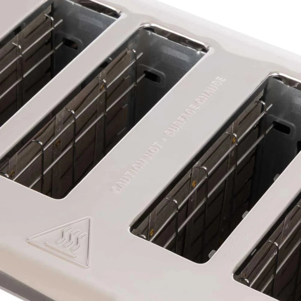 Davis & Waddell Newbury Vintage 4-Slice Toaster – Cream & Stainless Steel RBK Av8Store
