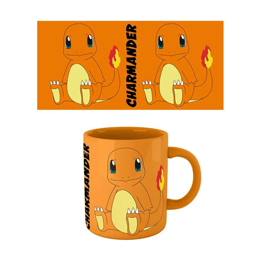 2x Pokémon Charmander Character Mug 300ml | Coloured Ceramic Cup | Kids & Fans Gift KGS
