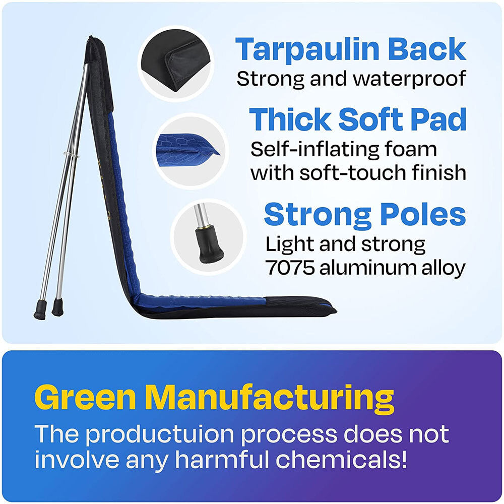 SitX AirPro inflatable chair fabric and valve detail