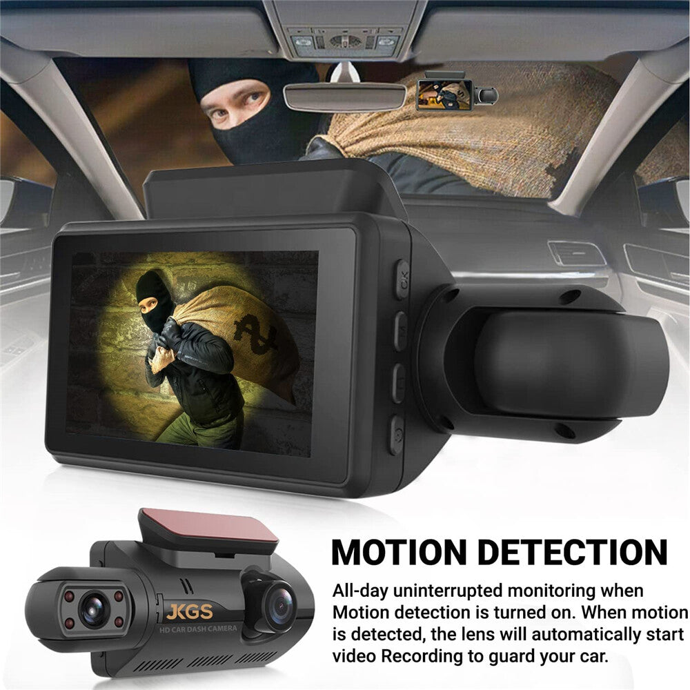 Dash cam infrared cabin night vision