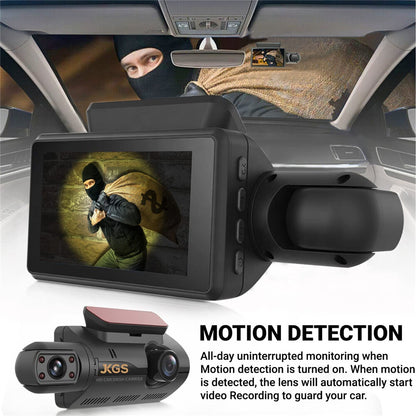 Dash cam infrared cabin night vision