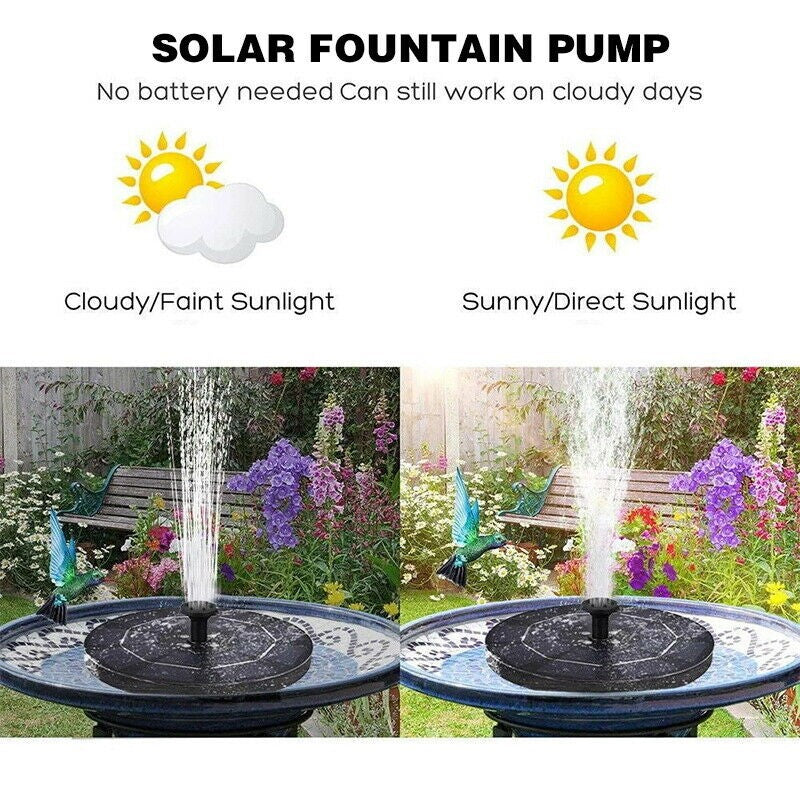 Solar fountain spray height