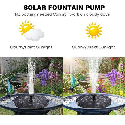 Solar fountain spray height