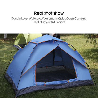 Blue instant tent real shot