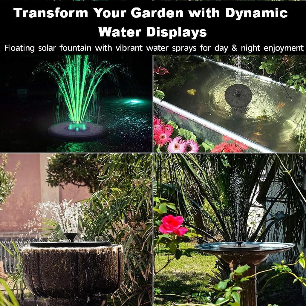 Solar fountain package contents
