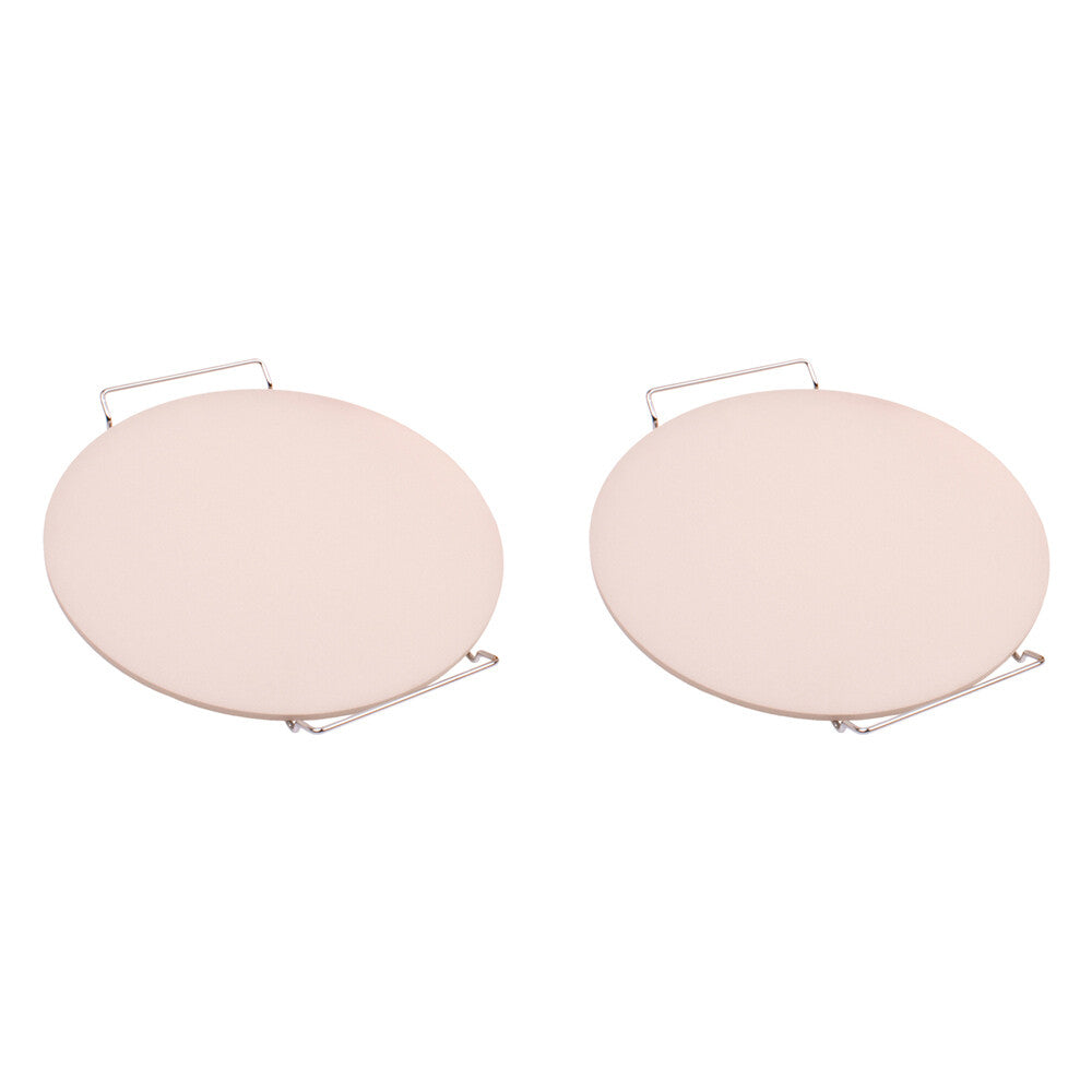 Al Dente 33cm ceramic pizza stone with serving rack