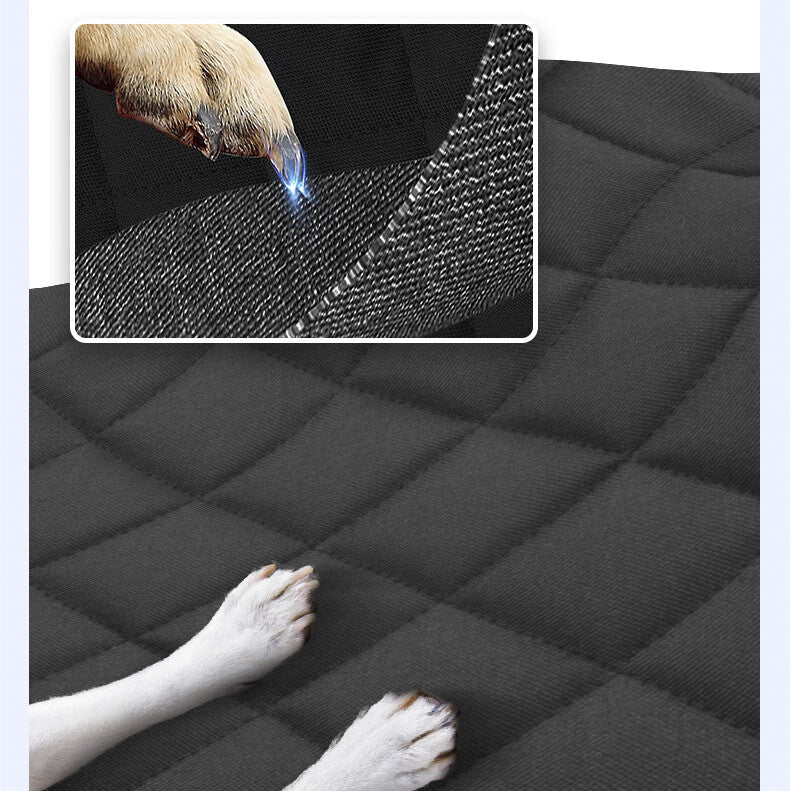 Pet seat cover seat anchor detail