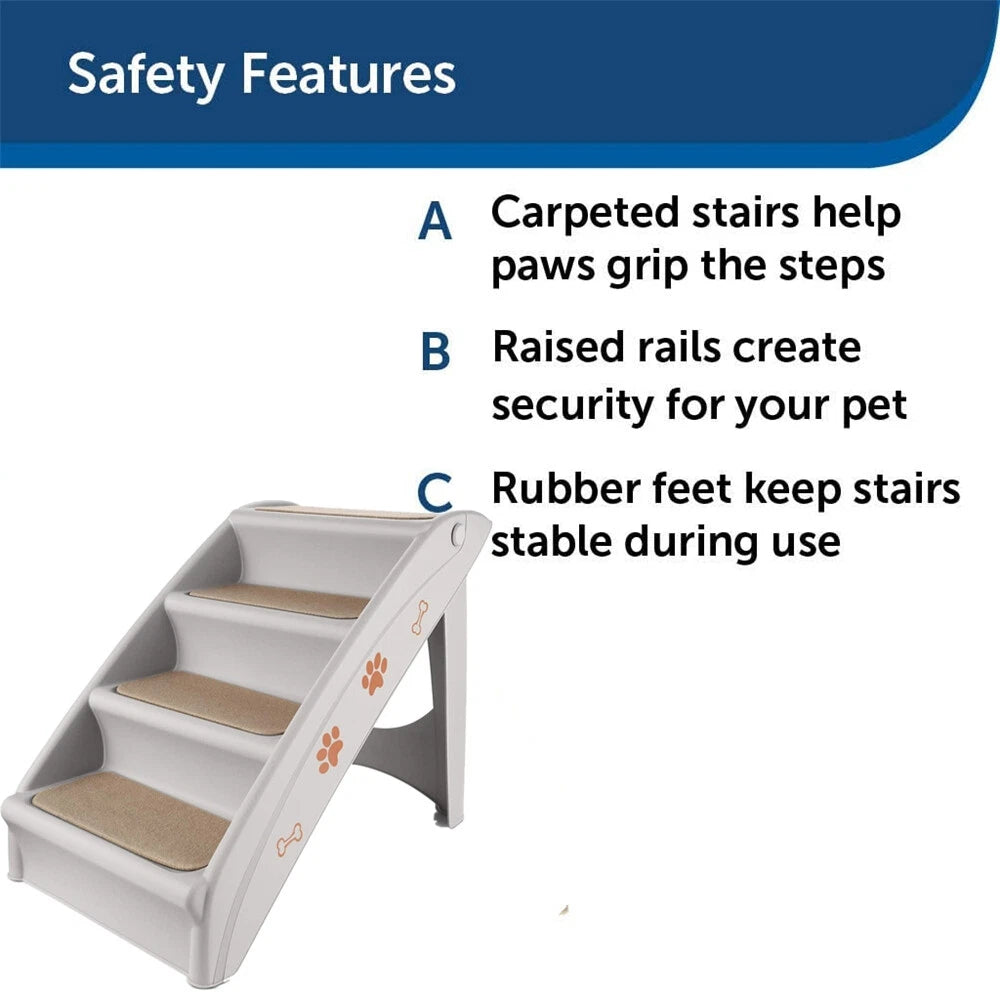 Foldable Pet Stairs & Ramp | Anti-Slip Dog Cat Steps AU
