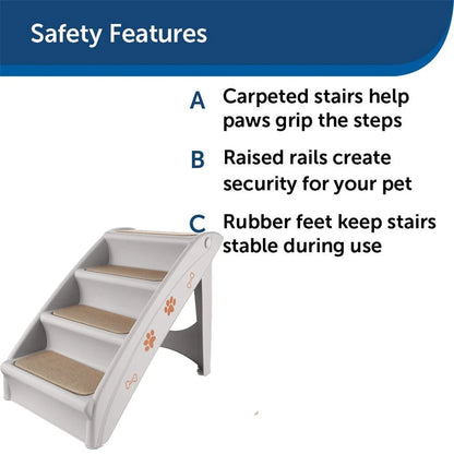 Foldable Pet Stairs & Ramp | Anti-Slip Dog Cat Steps AU