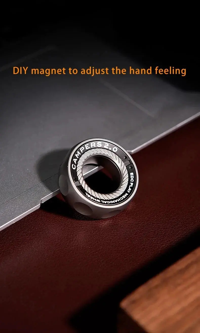 EDC Metal Ratchet Fidget Ring Spinner Stress Relief Toy Adult Anxiety Gift AEX
