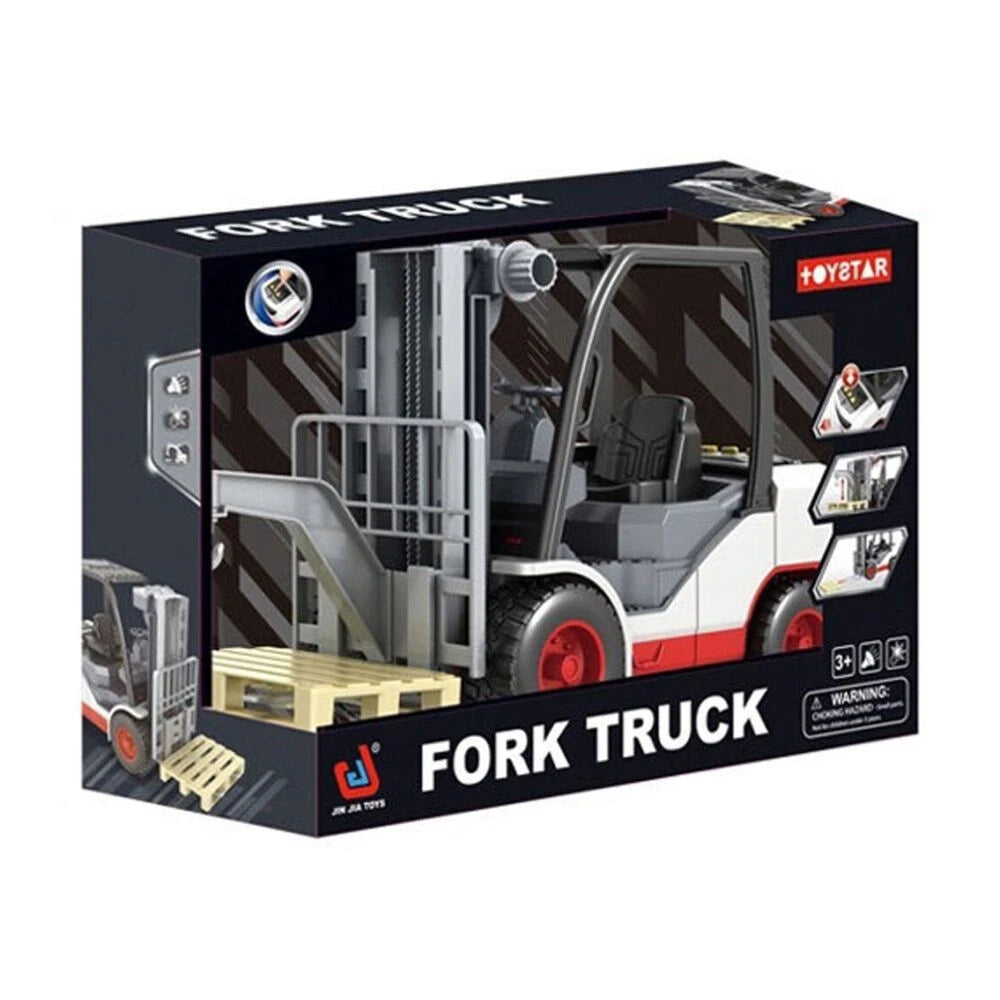 ABT toy forklift lifting mechanism and platform detail - kids toy 3+