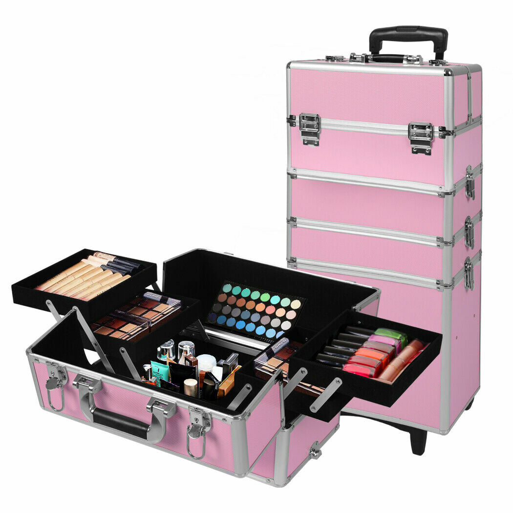 Makeup trolley pull out handle