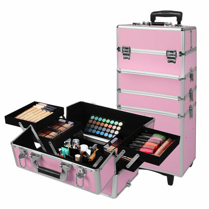 Makeup trolley pull out handle