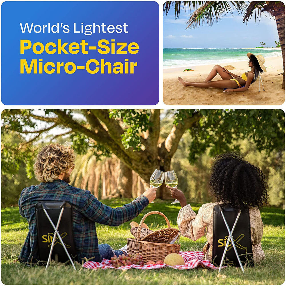 SitX AirPro inflatable chair in use outdoors