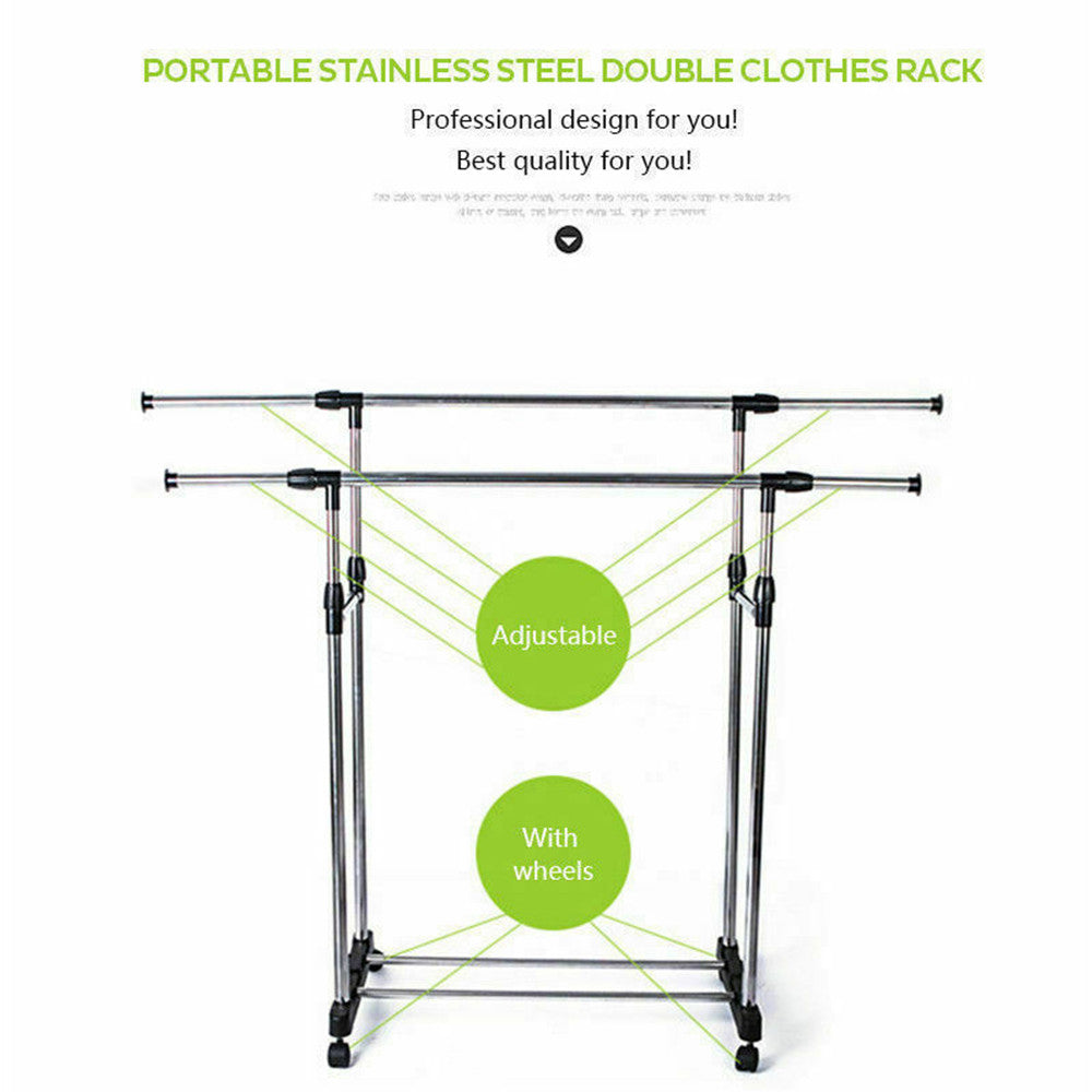 Clothes rack joint and fitting detail
