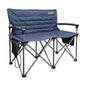 Quest Outdoors Castaway 2 seater padded outdoor sofa in midnight blue