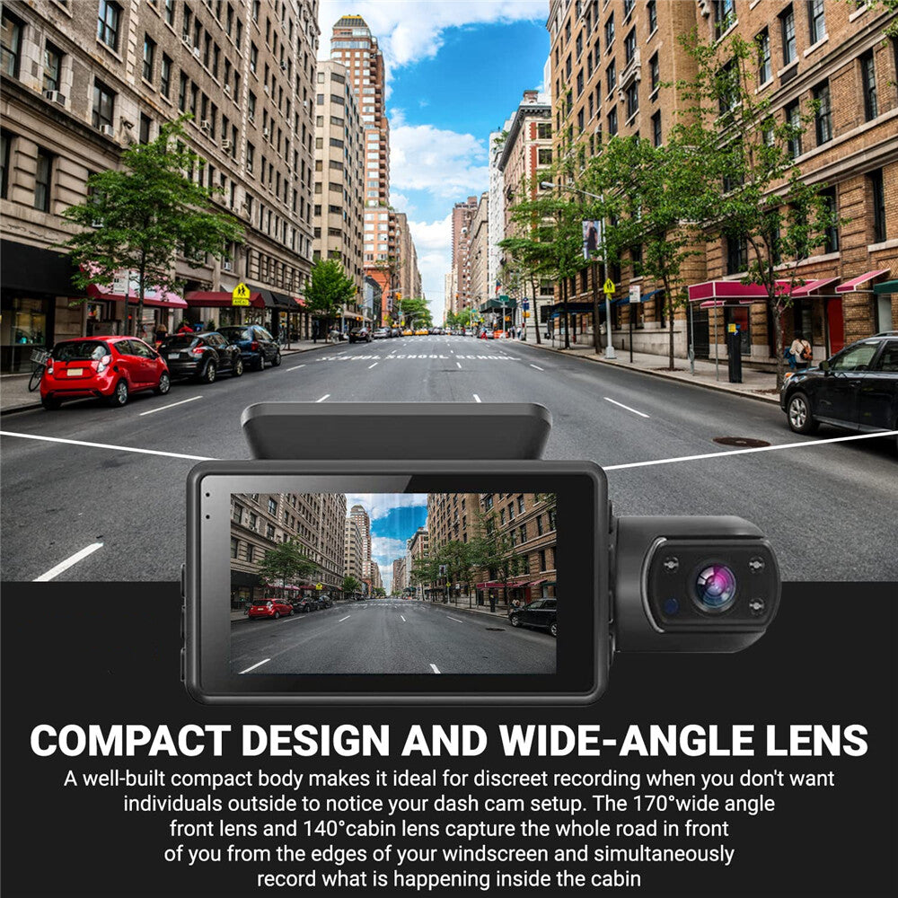 Dash cam buttons and ports