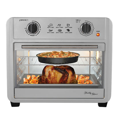 Healthy Choice 23L 1700W air fryer convection oven in silver