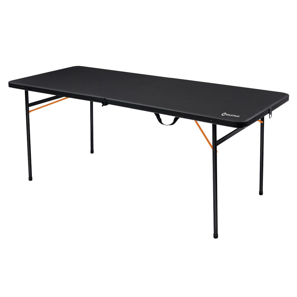 Wildtrak 182cm black bi-fold portable camping table