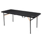 Wildtrak 182cm black bi-fold portable camping table