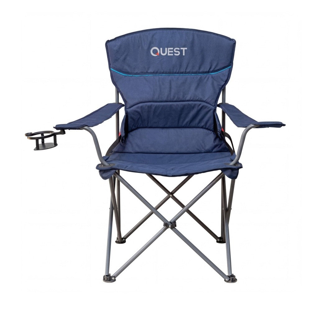 Quest Wide Back XL chair fabric detail midnight blue