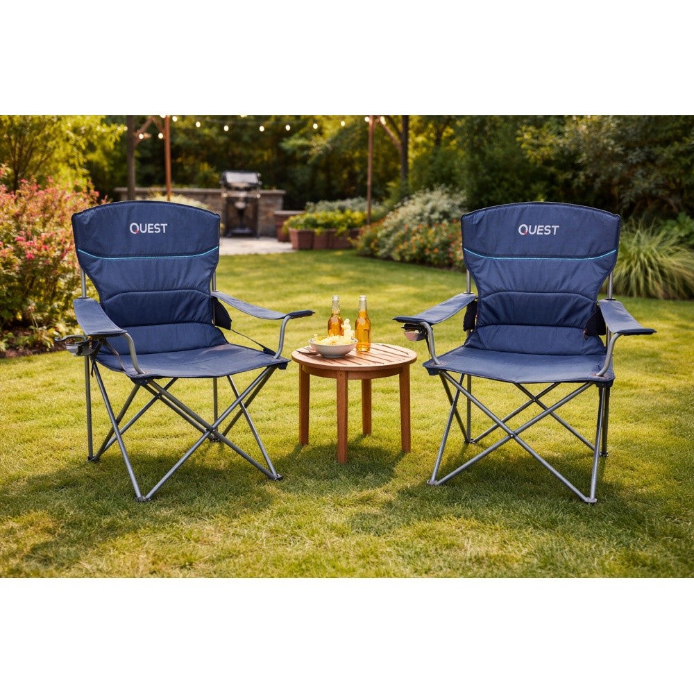 Quest Wide Back XL camping chair front view