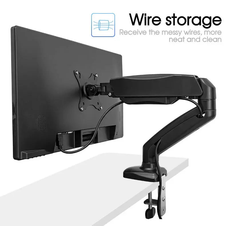 Monitor Arm Desk Mount Single 13‑27" Adjustable LED Screen Holder Bracket OZAB