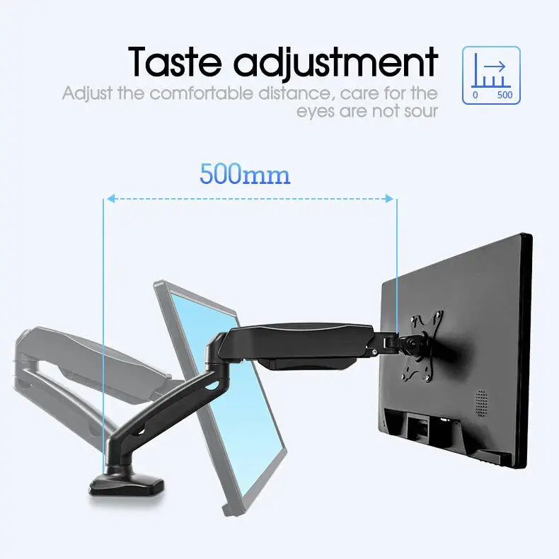 Monitor Arm Desk Mount Single 13‑27" Adjustable LED Screen Holder Bracket OZAB